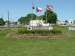 Needville TX sign